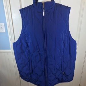 Avenue Royal Blue Quilted Vest - Size 26/28